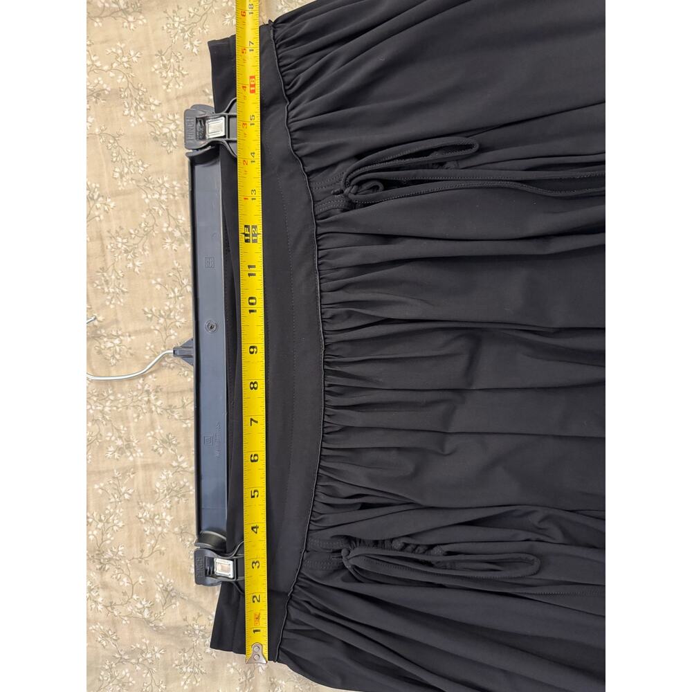 Marithé François Girbaud Black Balloon Bubble Hem Mini Skirt Tie size 7 ( sz S) - Picture 4 of 5
